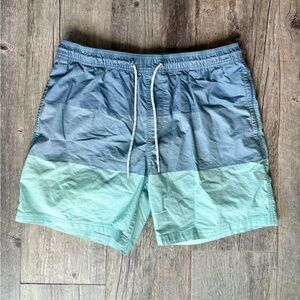 Men’s Blue and Green Swim Suit Size Large